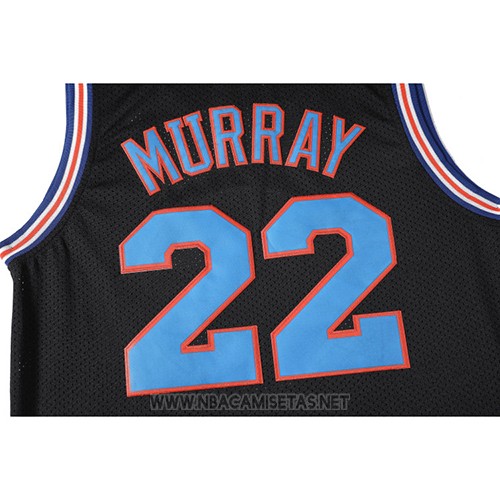 Camiseta Tune Squad Murray NO 22 Negro